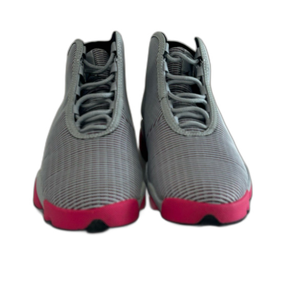 Nike Air Jordan Sneakers Youth Size 6.5 Color Gray Pink Horizon High Tops - Picture 1 of 12